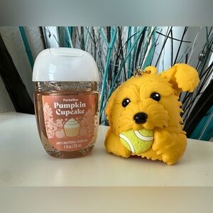Bath and Body Works Dog LIGHT UP PocketBac and Pumpkin Cupcake Sanitizer